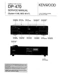 KENWOOD DP-470 CD PLAYER SERVICE MANUAL INC SCHEMS 24 PAGES ENG