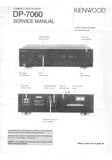 KENWOOD DP-7060 CD PLAYER SERVICE MANUAL INC SCHEMS 19 PAGES ENG