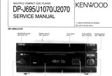 KENWOOD DP-J695 DP-J1070 DP-J2070 MULTIPLE CD PLAYER SERVICE MANUAL INC SCHEMATIC DIAGRAMS 38 PAGES ENG