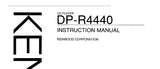 KENWOOD DP-R4440 CD PLAYER INSTRUCTION MANUAL 19 PAGES ENG