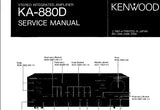 KENWOOD KA-880D STEREO INTEGRATED AMPLIFIER SERVICE MANUAL INC SCHEMATIC DIAGRAMS LIST 20 PAGES ENG