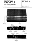 KENWOOD KAC-1023 STEREO POWER AMPLIFIER SERVICE MANUAL INC SCHEMS 21 PAGES ENG