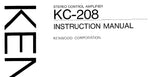 KENWOOD KC-208 STEREO CONROL AMPLIFIER INSTRUCTION MANUAL 19 PAGES ENG