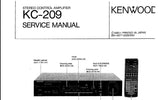 KENWOOD KC-209 STEREO CONTROL AMPLIFIER SERVICE MANUAL INC SCHEMS 20 PAGES ENG