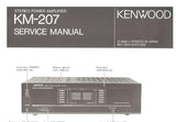 KENWOOD KM-207 STEREO POWER AMPLIFIER SERVICE MANUAL INC SCHEMATIC DIAGRAMS 15 PAGES ENG