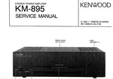 KENWOOD KM-895 STEREO POWER AMPLIFIER SERVICE MANUAL INC SCHEMATIC DIAGRAMS 12 PAGES ENG