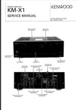 KENWOOD KM-X1 POWER AMPLIFIER SERVICE MANUAL INC SCHEMATIC DIAGRAMS 19 PAGES ENG