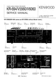 KENWOOD KR-694 KR-V5560 KR-V6060 AV STEREO RECEIVER SERVICE MANUAL INC SCHEMS 52 PAGES ENG