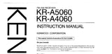 KENWOOD KR-A4060 KR-A5060 FM AM RECEIVER INSTRUCTION MANUAL 24 PAGES ENG