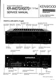 KENWOOD KR-A4070 KR-A5070 AM FM STEREO RECEIVER SERVICE MANUAL INC SCHEMATIC DIAGRAMS 26 PAGES ENG