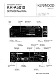 KENWOOD KR-A5010 AM FM STEREO RECEIVER SERVICE MANUAL INC SCHEMATIC DIAGRAMS 44 PAGES ENG