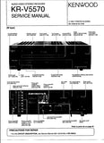 KENWOOD KR-V5570 AV STEREO RECEIVER SERVICE MANUAL INC SCHEMS 33 PAGES ENG