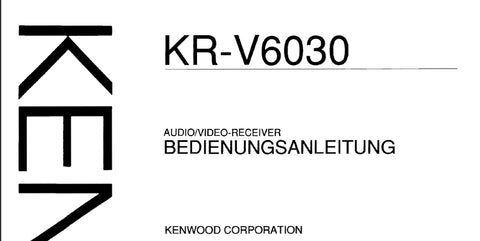 KENWOOD KR-V6030 AV RECEIVER BEDIENUNGSANLEITUNG 24 SEITE DEUT