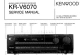 KENWOOD KR-V6070 AV STEREO RECEIVER SERVICE MANUAL INC SCHEMS 36 PAGES ENG