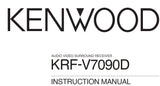 KENWOOD KRF-V7090D AV SURROUND RECEIVER INSTRUCTION MANUAL 40 PAGES ENG