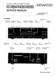 KENWOOD KX-W894 KX-W4060 KX-W6060 STEREO DOUBLE CASSETTE TAPE DECK SERVICE MANUAL INC SCHEMATIC DIAGRAMS 21 PAGES ENG