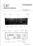 KENWOOD L-A1 STEREO AMPLIFIER SERVICE MANUAL INC SCHEMS 27 PAGES ENG