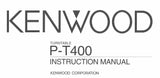 KENWOOD P-T400 TURNTABLE INSTRUCTION MANUAL 8 PAGES ENG