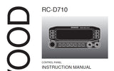 KENWOOD RC-D710 CONTROL PANEL INSTRUCTION MANUAL 41 PAGES ENG