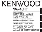 KENWOOD SW-40HT POWERED SUBWOOFER INSTRUCTION MANUAL MODE D'EMPLOI BEDIENUNGSANLEITUNG GEBRUIKSAANWIJZING ISTRUZIONI PER L'USO MANUAL DE INSTRUCCIONES 31 PAGES ENG FR DE NL IT ESP