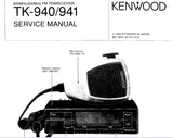 KENWOOD TK-940 TK-941 800/900MHz FM TRANSCEIVER SERVICE MANUAL INC SCHEMATIC DIAGRAMS 84 PAGES ENG