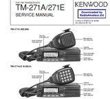 KENWOOD TM-271A TM-271E VHF FM TRANSCEIVER SERVICE MANUAL INC SCHEMATIC DIAGRAMS 46 PAGES ENG