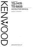 KENWOOD TS-140S HF TRANSCEIVER TS-680S MULTI BANDER  INSTRUCTION MANUAL 44 PAGES ENG