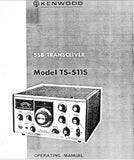 KENWOOD TS-511S SSB TRANSCEIVER OPERATING MANUAL 20 PAGES ENG