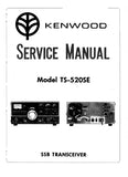 KENWOOD TS-520SE SSB TRANSCEIVER SERVICE MANUAL INC SCHEM DIAGS 11 PAGES ENG