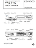 KENWOOD VRS-7100 AV SURROUND RECEIVER SERVICE MANUAL INC SCHEM DIAGS 30 PAGES ENG