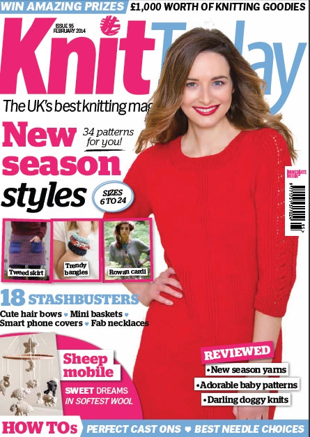 KNIT TODAY 95 FEB 2014 KNITTING AND CROCHET PATTERNS KNITTING MAGAZINE 100 PAGES ENGLISH