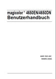 KONICA MINOLTA MAGICOLOR 4650EN 4650DN DRUCKER BENUTZERHANDBUCH 288 SEITE DEUT