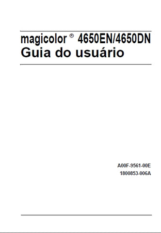 KONICA MINOLTA MAGICOLOR 4650EN 4650DN IMPRESORA GUIA DO USUARIO 276 PAGINA ESP