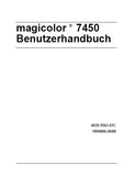 KONICA MINOLTA MAGICOLOR 7450 DRUCKER BENUTZERHANDBUCH 276 SEITE DEUT