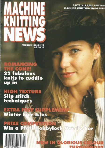 MACHINE KNITTING NEWS 2-95 KNITTING PATTERNS KNITTING BOOK 27 PAGES ENG