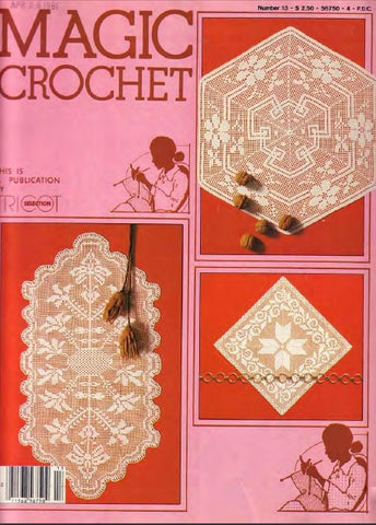 MAGIC CROCHET 13 CROCHET PATTERNS CROCHET BOOK 56 PAGES ENGLISH