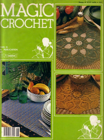 MAGIC CROCHET 18 CROCHET PATTERNS CROCHET BOOK 59 PAGES ENGLISH