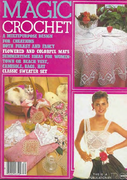 MAGIC CROCHET 30 CROCHET PATTERNS CROCHET BOOK 63 PAGES ENG