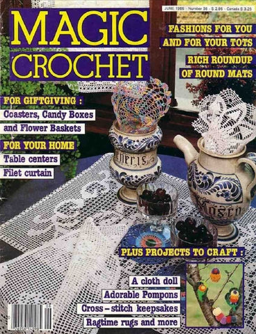 MAGIC CROCHET 36 CROCHET PATTERNS CROCHET BOOK 82 PAGES ENGLISH