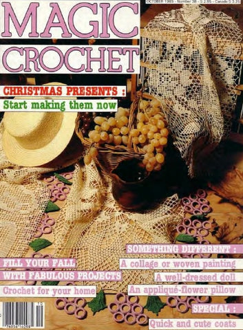 MAGIC CROCHET 38 CROCHET PATTERNS CROCHET BOOK 81 PAGES ENGLISH