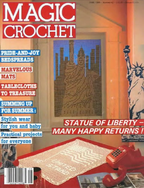 MAGIC CROCHET 42 CROCHET PATTERNS CROCHET BOOK 77 PAGES ENGLISH