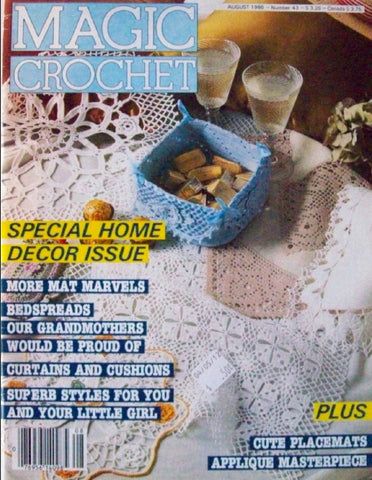 MAGIC CROCHET 43 CROCHET PATTERNS CROCHET BOOK 82 PAGES ENGLISH