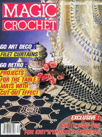 MAGIC CROCHET 63 CROCHET PATTERNS CROCHET BOOK 81 PAGES ENGLISH