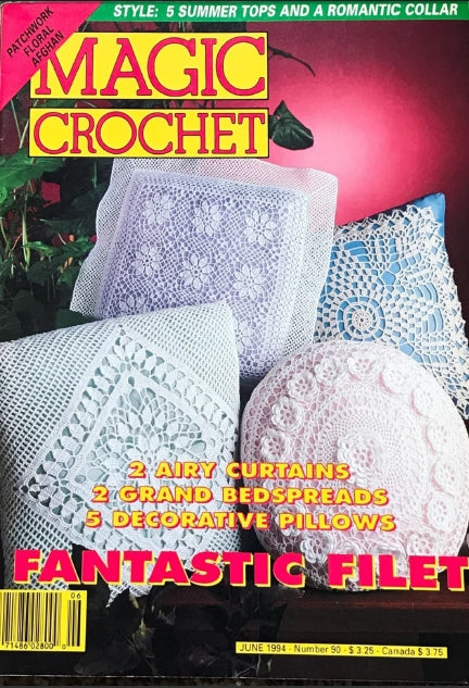 MAGIC CROCHET 90 CROCHET PATTERNS CROCHET BOOK 43 PAGES ENGLISH