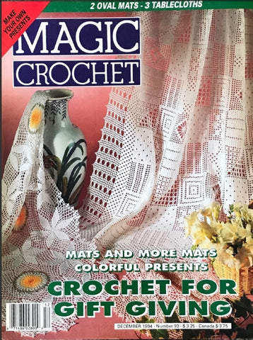 MAGIC CROCHET 93 CROCHET PATTERNS CROCHET BOOK 43 PAGES ENGLISH