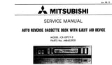 MITSUBISHI CX-55FCY-2 AUTO REVERSE CASSETTE DECK WITH EJECT AID DEVICE SERVICE MANUAL INC SCHEM DIAGS 10 PAGES ENG