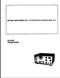 NATIONAL NCX-500 TRANSCEIVER SERVICE MANUAL INC SCHEM DIAGS 29 PAGES ENG