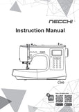 NECCHI C360 SEWING MACHINE INSTRUCTION MANUAL 96 PAGES ENGLISH