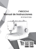 NECCHI K121A K132A MAQUINA DE COSER MAUAL DE INSTRUCCIONES 60 PAGES ESPANOL