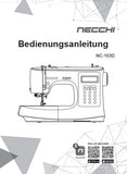 NECCHI NC-103D NAHMASCHINE BEDIENUNGSANLEITUNG 88 SEITE DEUTSCH